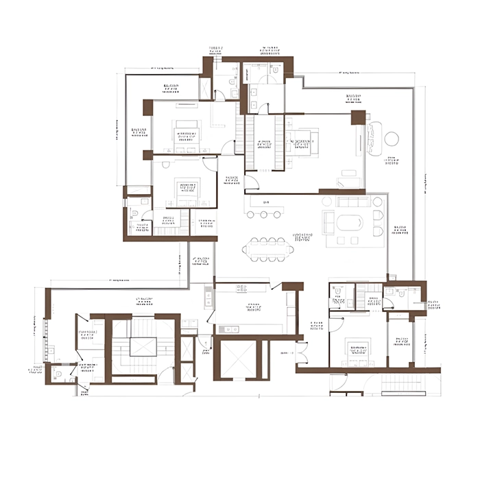 Godrej Ivara Kharadi 4BHK Floor Plan Type 2